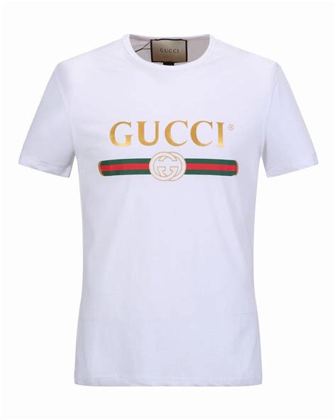 camisa blanca gucci hombre|Playeras y camisetas de Gucci .